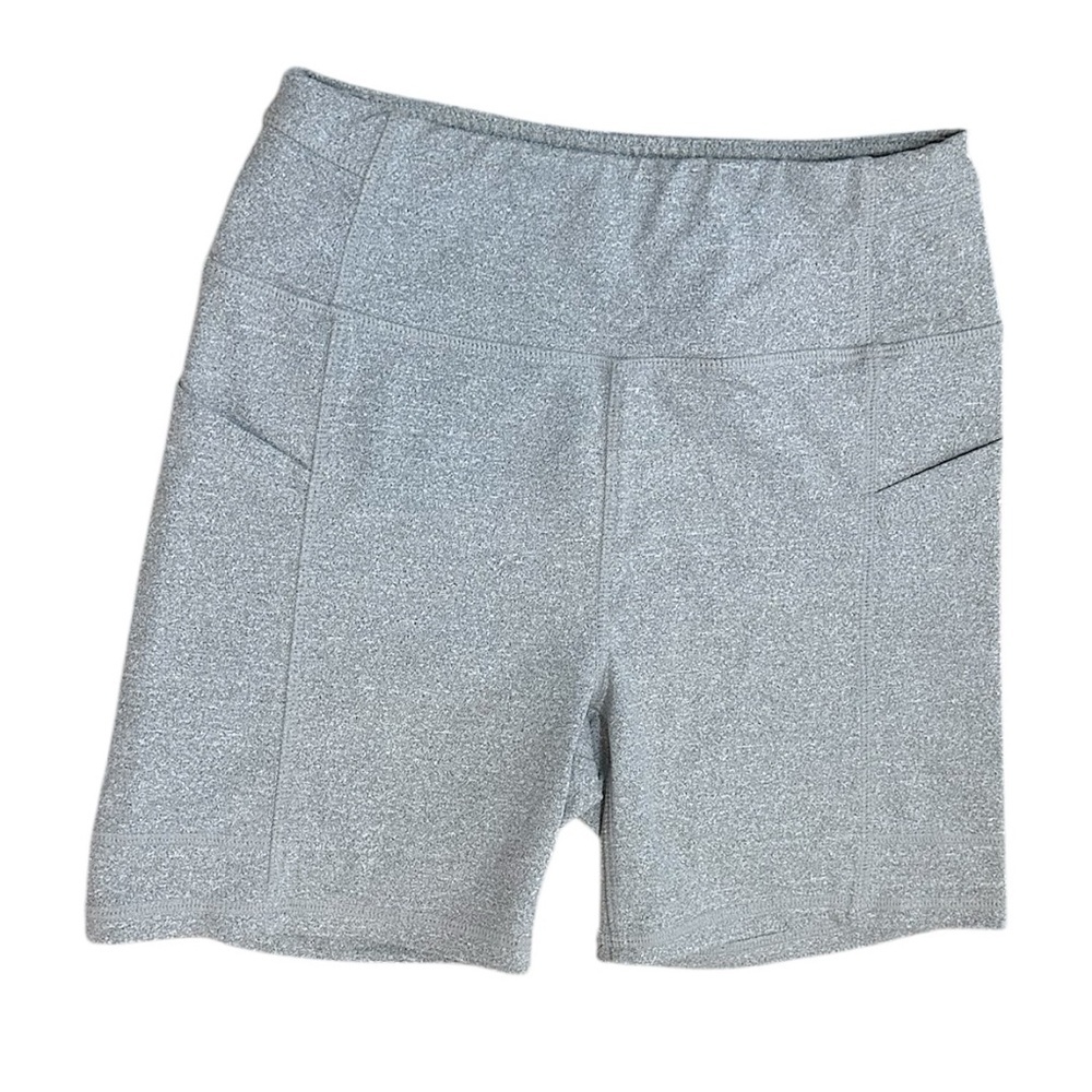 Kyodan Gray Bike Athletic Shorts High Waist Women’s Small Pockets Like New